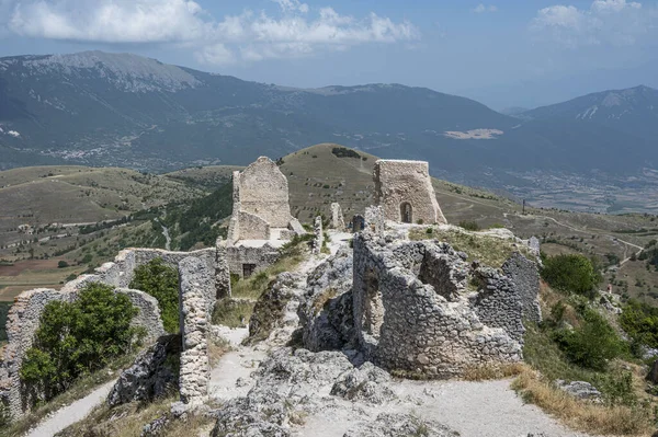 Das Antike Schloss Von Rocca Calascio Der Film Ladyhawke Mit — Stockfoto