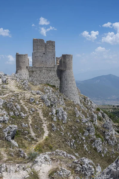 Das Antike Schloss Von Rocca Calascio Der Film Ladyhawke Mit — Stockfoto