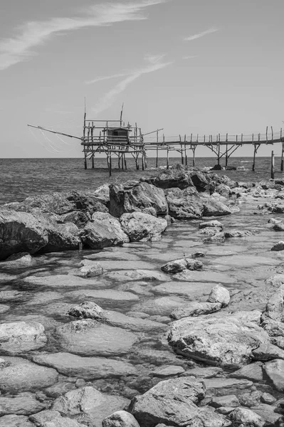 San Vito Chietino 2022 Beautiful Beach Calata Turchina Trabocco Background — Stock Photo, Image