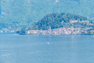 Como Gölü 'ndeki Bellagio Yarımadası Panoraması.