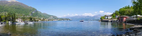 Lenno Itália 2022 Vista Panorâmica Golfo Lenno Lago Como Com — Fotografia de Stock