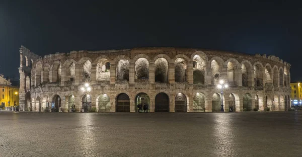 Verona Italy 2022 Beautiful Arena Verona Illuminated Night — Stock Photo, Image