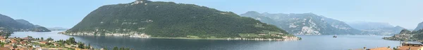 Ampia Vista Sul Monte Isola Nel Lago Iseo — Foto Stock