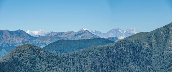 Sviçre Alplerindeki Weisshorn Zinalrothorn Dağ Sırasının Hava Manzarası — Stok fotoğraf