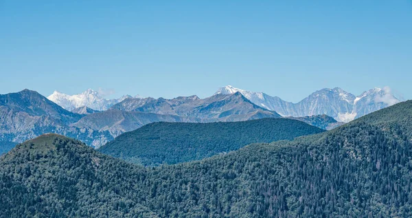 Sviçre Alplerindeki Weisshorn Zinalrothorn Dağ Sırasının Hava Manzarası — Stok fotoğraf