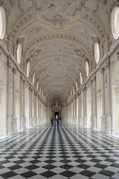 Venaria Italia 2022 Bellissima Galleria Diana Nel Palazzo Venaria Reale — Foto Stock