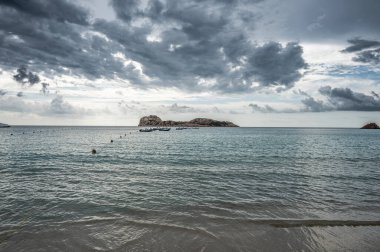 Teulada Körfezi 'nin havadan görünüşü