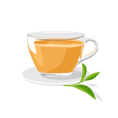 Çay yapraklı cam bardakta Hint sokak çayı.