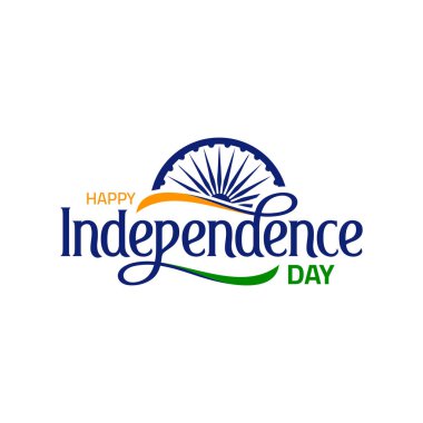 15 Ağustos, Bağımsızlık Günün kutlu olsun. Hindistan 'ın bağımsızlık günü için vektör tebrik kartı tasarımı.