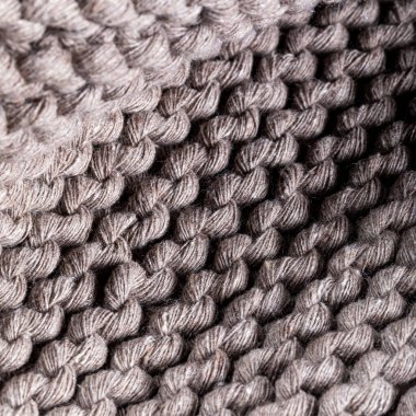 El yapımı örgü deseninin ayrıntıları. Seçici odaklanma. Arkaplan ve doku.