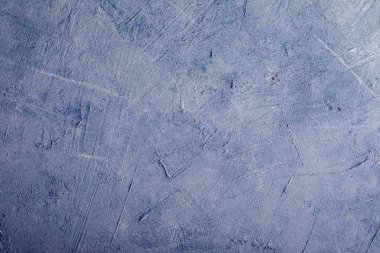 Metin için alanı olan kaba dokuma afişi. Açık mavi sıva arkaplanı.