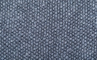 Pamuk, mavi renkte örülmüş. Geçmişi ve dokusu. Yakın plan..