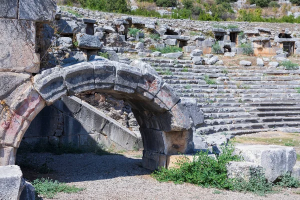 Залишки Стародавнього Міста Ліміра Римському Театру Якому Вважають Майже 2000 — стокове фото