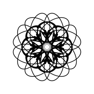 Geometrik mandala vektör çizimi