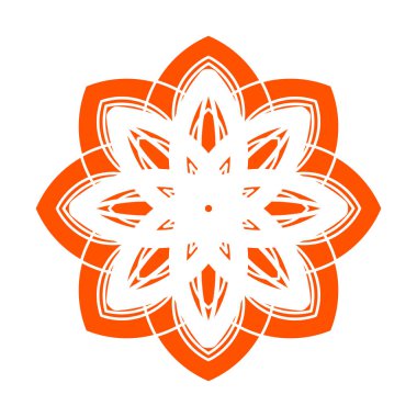 Geometrik mandala vektör çizimi