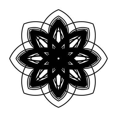 Geometrik mandala vektör çizimi