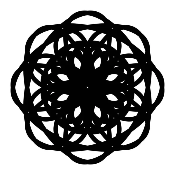 Ilustración Geométrica Vector Mandala — Vector de stock