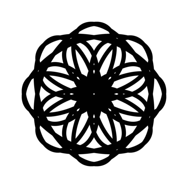 Ilustración Geométrica Vector Mandala — Vector de stock