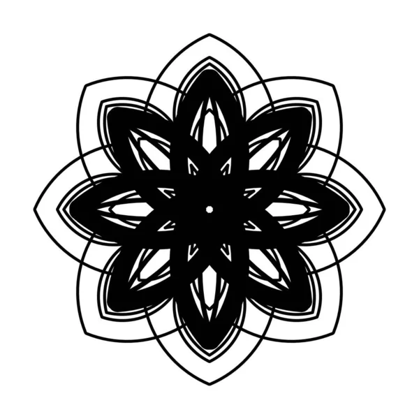 Geometrik Mandala Vektör Çizimi — Stok Vektör