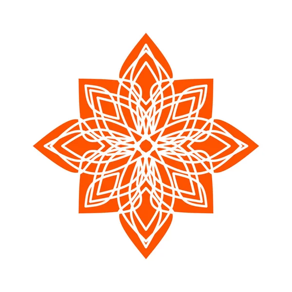 Mandala Asijské Náboženské Ornament Vektor Ilustrace — Stockový vektor