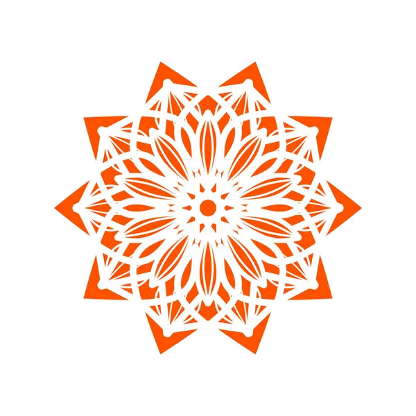 Vzor Květiny Mandala Vektorové Ilustrace Ozdobné Luxusní Mandala Vzor — Stockový vektor