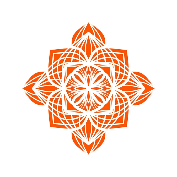 Motif Fleur Mandala Vecteur Illustration Modèle Mandala Luxe Ornemental — Image vectorielle