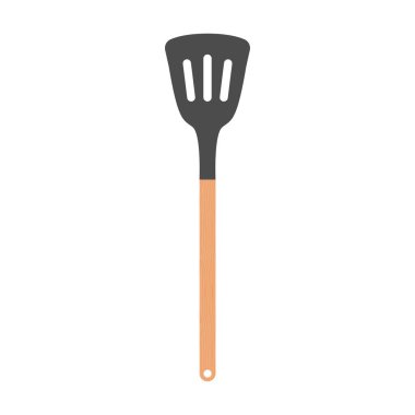 image spatula frying food flat design vector illustration. itchen solid spatula clipart vector illustration. Spatula flat vector design. Cooking spatula icon isolated on white.spatula frying food flat design vector illustration. itchen solid spatula 