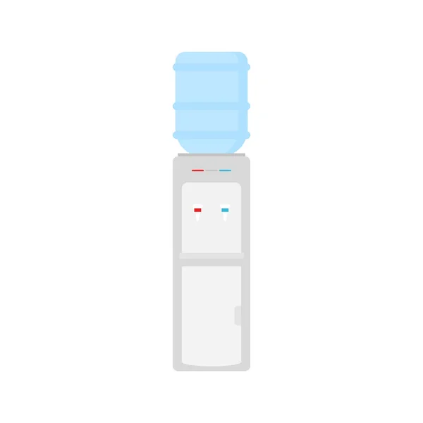 Water Dispenser Flat Design Vector Illustration Desktop Water Cooler Vector — Stock Vector