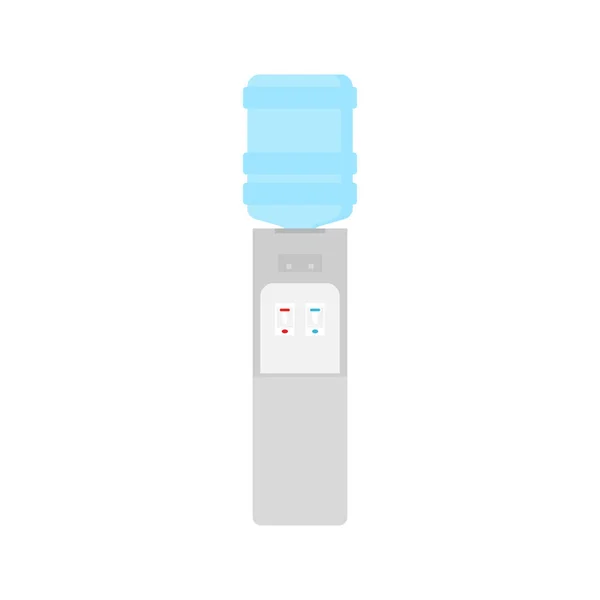 水平机平面设计矢量图解 桌面水冷却器矢量图解为平面样式 Icon Office Water Machine Bottle Isolated Background — 图库矢量图片