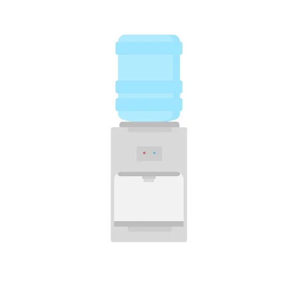 Dispenser Acqua Disegno Vettoriale Piatto Illustrazione Illustrazione Vettoriale Del Refrigeratore — Vettoriale Stock