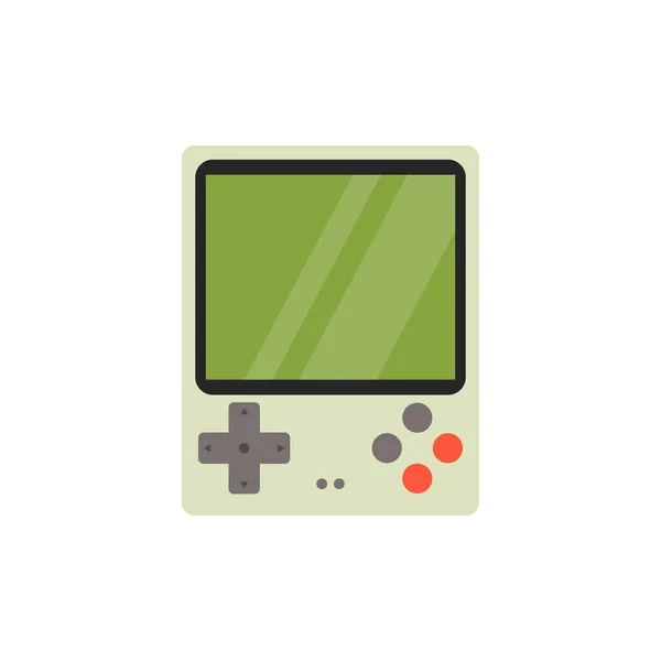Joueur Jeu Portable Vieux Jeux Console Portables Gadget Jeux Rétro — Image vectorielle