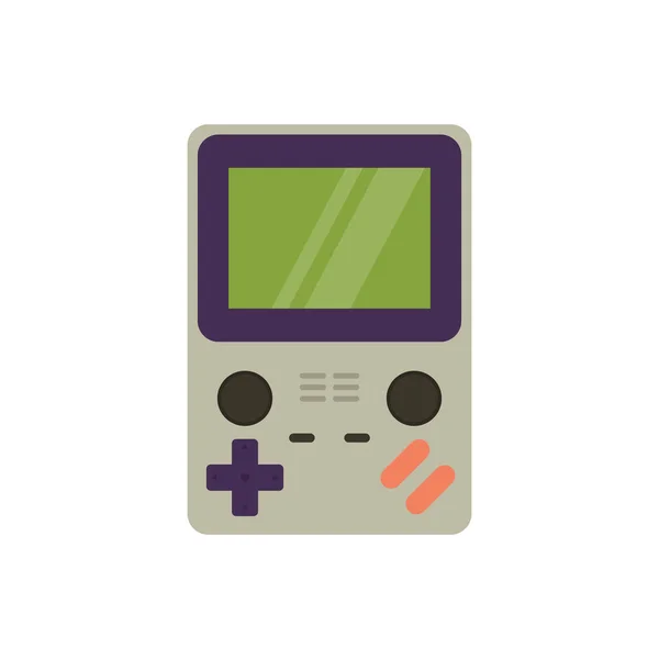Joueur Jeu Portable Vieux Jeux Console Portables Gadget Jeux Rétro — Image vectorielle