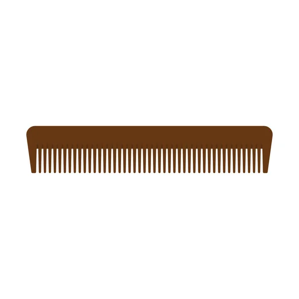 Hair Com Für Friseur Haarpflege Kämmen Styling Flache Design Vektor — Stockvektor