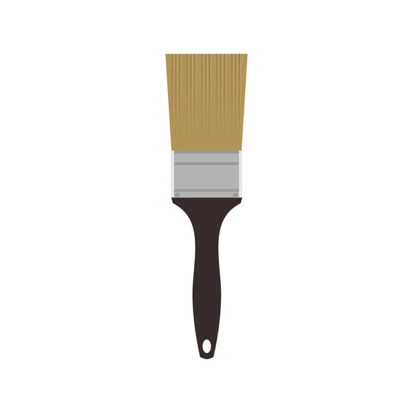 Paint Brush Flat Design Vector Illustration — Stock Vector