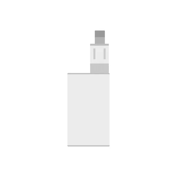 Verdampingsapparaat Elektronische Sigarettenvectorillustratie Vape Platte Ontwerp Vector Illustratie Dampontwikkeling — Stockvector