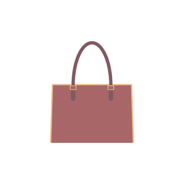 女性ハンドバッグフラットデザインベクトルイラスト 革のハンドバッグ ハンドル 美しいクラッチとアクセサリーベクトルと女性カラフルな高級現代ハンドバッグ — ストックベクタ