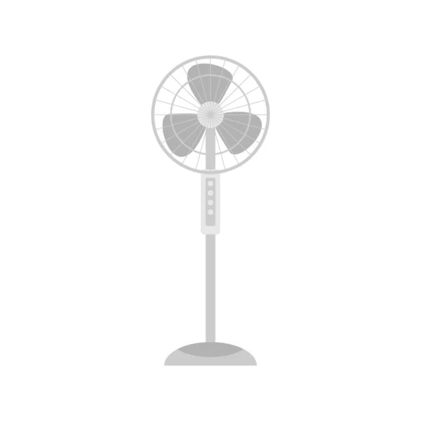 Electric Fan Flat Design Vector Illustration Isolated White Background — Stock Vector