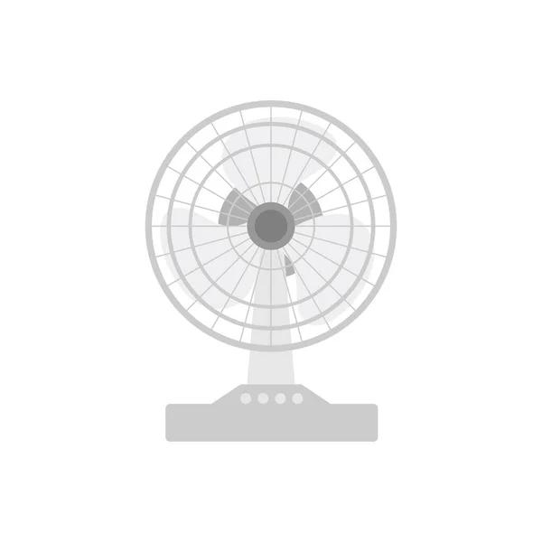 Ventilatore Elettrico Disegno Piatto Disegno Vettoriale Isolato Sfondo Bianco — Vettoriale Stock