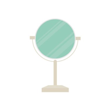 Antik ayna vektör çizimi. Klasik ayna düz tasarımı