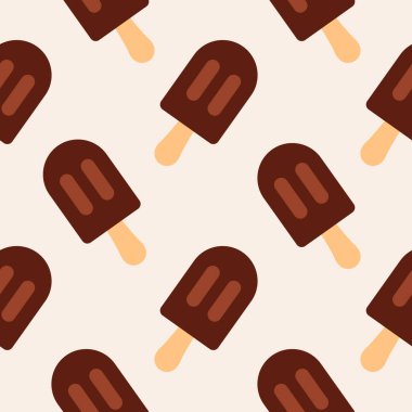 Dondurmalı buzlu çubuk dikişsiz vektör çizimi