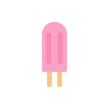 Dondurma yassı tasarım vektör çizimi. dondurma buzlu dondurma vektör çizimi