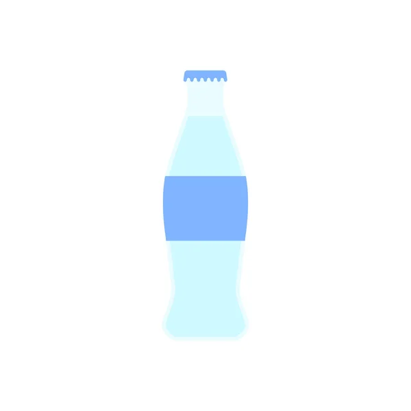 Μπουκάλι Σόδα Επίπεδη Σχεδίαση Διανυσματική Απεικόνιση Εικονίδιο Αναψυκτικού — Διανυσματικό Αρχείο