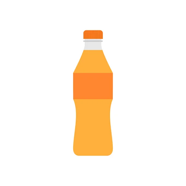 Bottle Soda Flat Design Vector Illustration Soft Drink Icon — Stock Vector