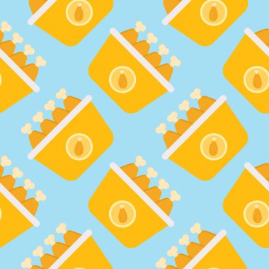 Kızarmış tavuk budu ya da kusursuz desenli vektör çizimi. fast food sembolü