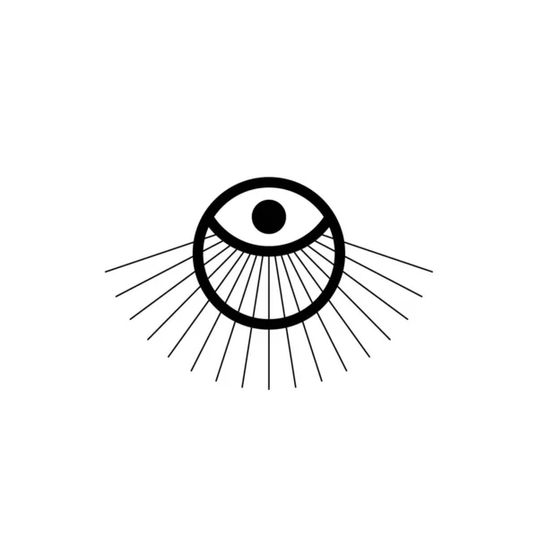 Všechny Vidění Oko Symbol Vektor Ilustrace — Stockový vektor