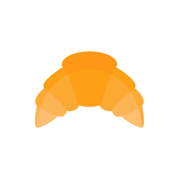 Croissant Flache Design Vektor Illustration Konditorei Ikone — Stockvektor