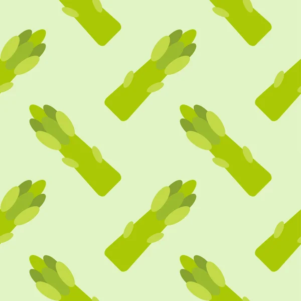 Szparagi Wyrastają Bezszwowo Ręcznie Rysowane Tło Ilustracja Wektora Szparagi Warzywne — Wektor stockowy