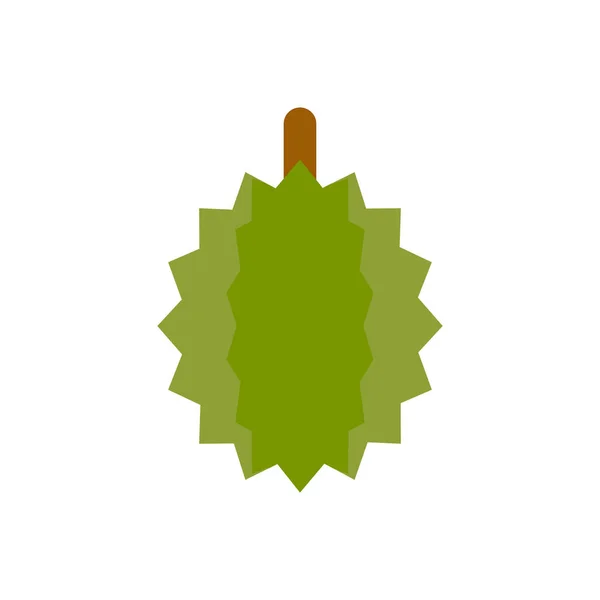 Illustration Vectorielle Design Plat Durian Fruits Tropicaux Été Pour Mode — Image vectorielle