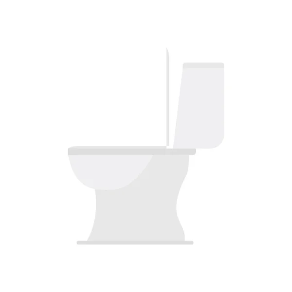 Záchodová Mísa Plochý Design Vektor Ilustrace Sedadlo Mísa Boční Pohled — Stockový vektor