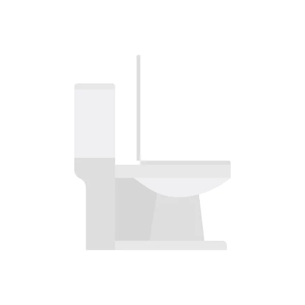 Nowoczesny Projekt Łazienki Toaletowej Biały Ceramika Toaleta Miska Wektor Ilustracja — Wektor stockowy